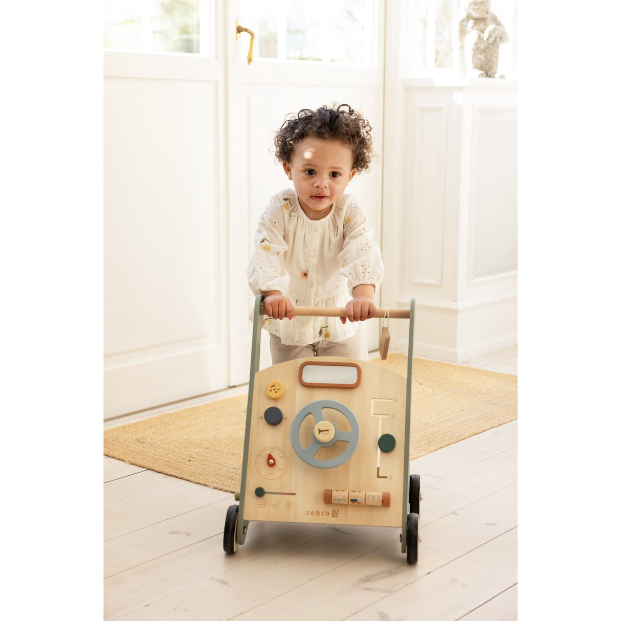Sebra Wooden Activity Walker Car