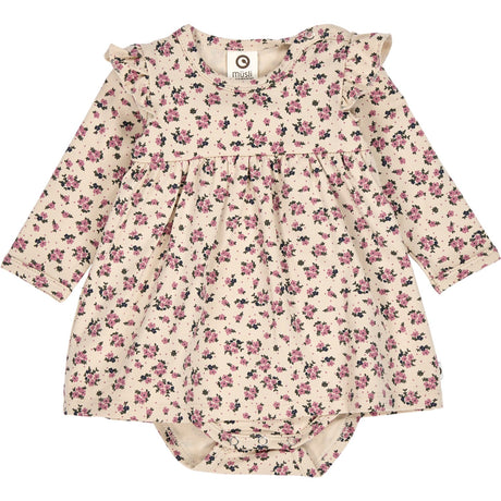 Müsli Oak/ Nostalgia Rose/ Deep Green Zinna L/S Dress Body