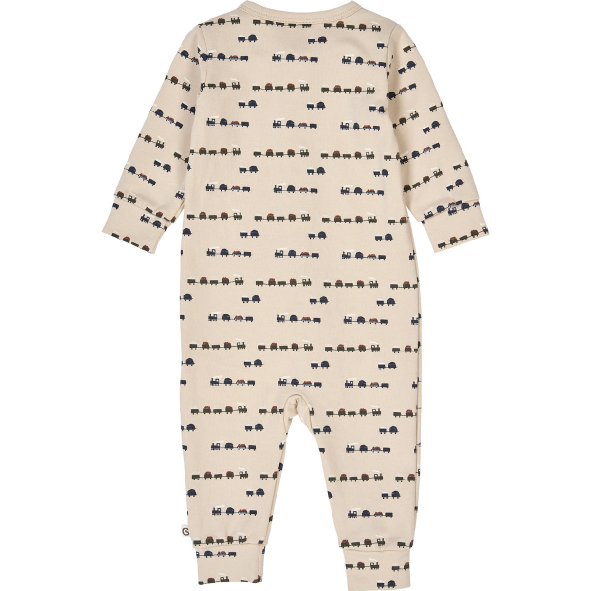 Müsli Oak/ Root/ Deep Green Train Zip Bodysuit