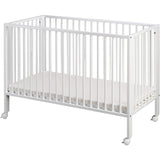 tiSsi® White Laquer Jori Sammenklappelig Bed Massiv Beech