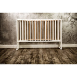 tiSsi® White Laquer Jori Sammenklappelig Bed Massiv Beech