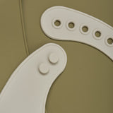 CeLaVi Khaki Silicon Bib (2-Pack)