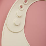 CeLaVi Brandied Apricot Silicon Bib (2-Pack)