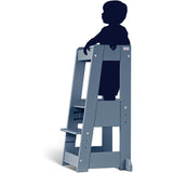 tiSsi® Dove Blue Laquer Felix Learning Tower Solid Beech