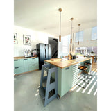 tiSsi® Grey Laquer Felix Learning Tower Massiv Beech