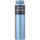 Sistema Peace Blue Stainless Steel Water Bottle 280 Ml