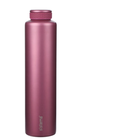 Sistema Fig Purple Stainless Steel Water Bottle 600 Ml