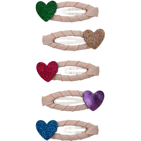 Mimi & Lula 5 Hårspænder - Mini Jazzy Heart Dancing Queen
