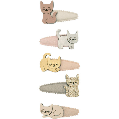 Mimi & Lula 5 Hårspænder - Mini Kitty Cat