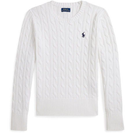 Polo Ralph Lauren Optic White W/ Navy Girl Pullover