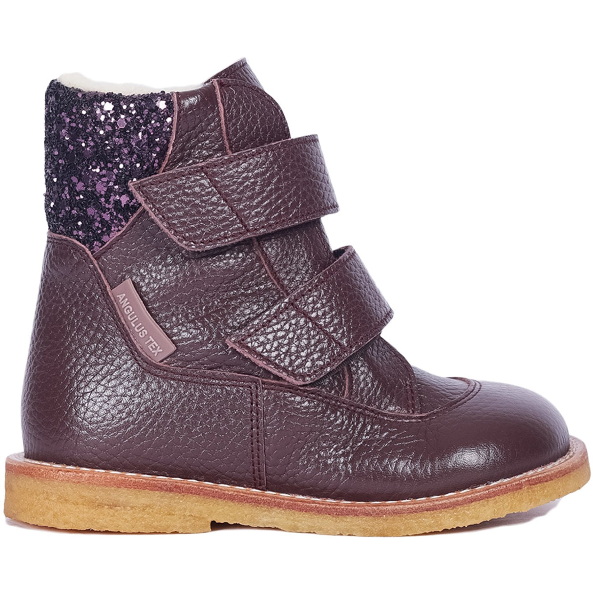 Angulus Dusty Aubergine/Aubergine Glitter TEX & Velcro Boot