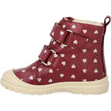 Angulus Berry W. Rose Hearts Heart Print TEX Boot with Wool Lining
