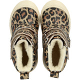 Angulus Beige Leo TEX Boot with Heart Print and Wool Lining