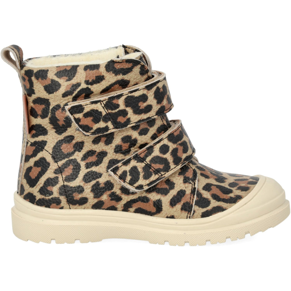 Angulus Beige Leo TEX Boot with Heart Print and Wool Lining
