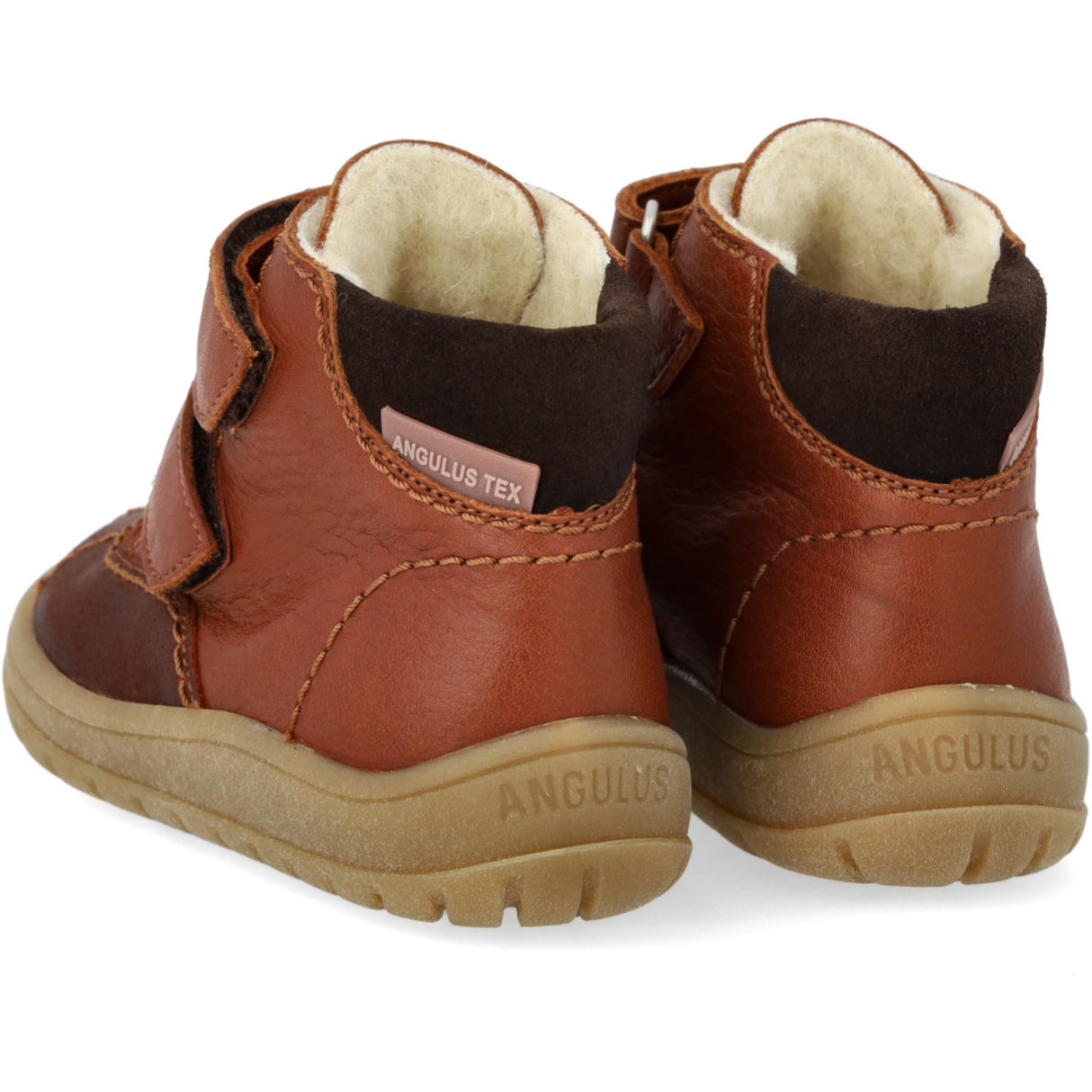 Angulus Cognac/Sun Yellow/Dark Brown Beginner TEX Boot with Contrasting Stitching