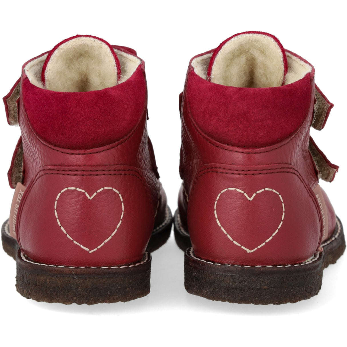 Angulus Berry/Berry Beginner TEX Boot with Heart Embroidery