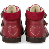 Angulus Berry/Berry Beginner TEX Boot with Heart Embroidery