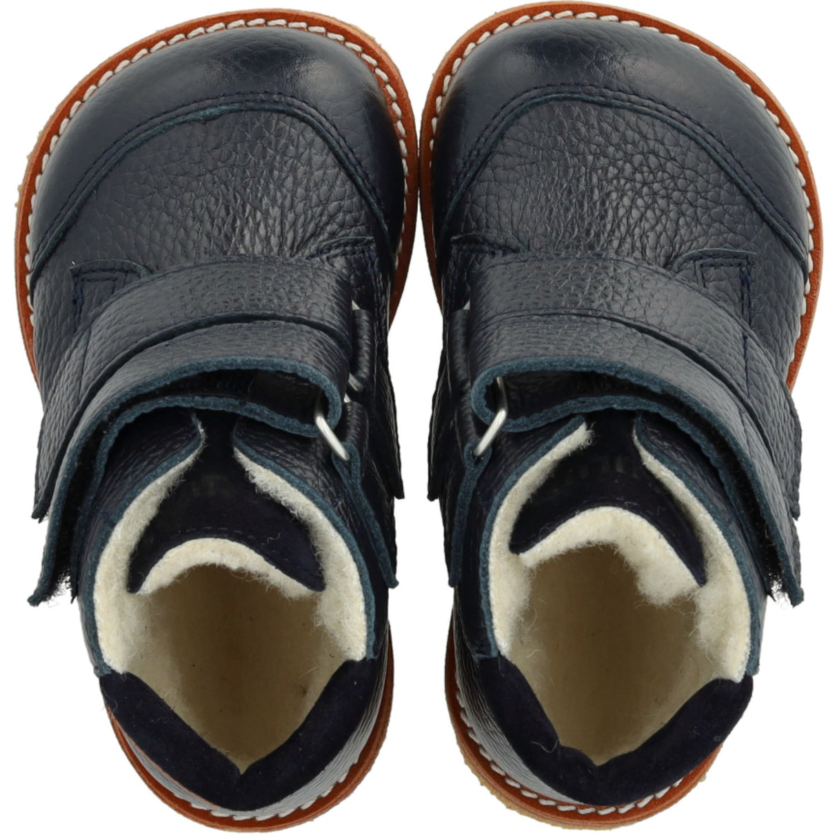 Angulus Navy/Navy Beginner TEX Boot with Embroidered Snowman