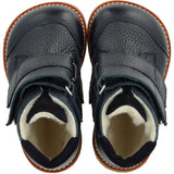 Angulus Navy/Navy Beginner TEX Boot with Embroidered Snowman