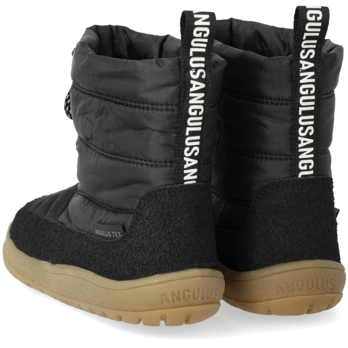 Angulus Black/Black Lightweight and Flexible TEX Winter Boot in Nylon