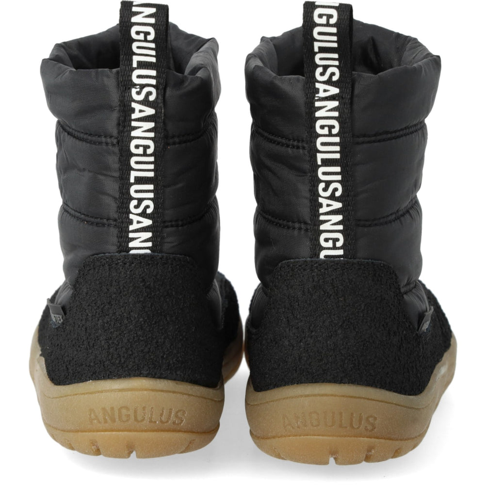 Angulus Black/Black Lightweight and Flexible TEX Winter Boot in Nylon