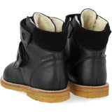 Angulus Black/Black Glitter TEX Boot with Sparkling Glitter Hearts