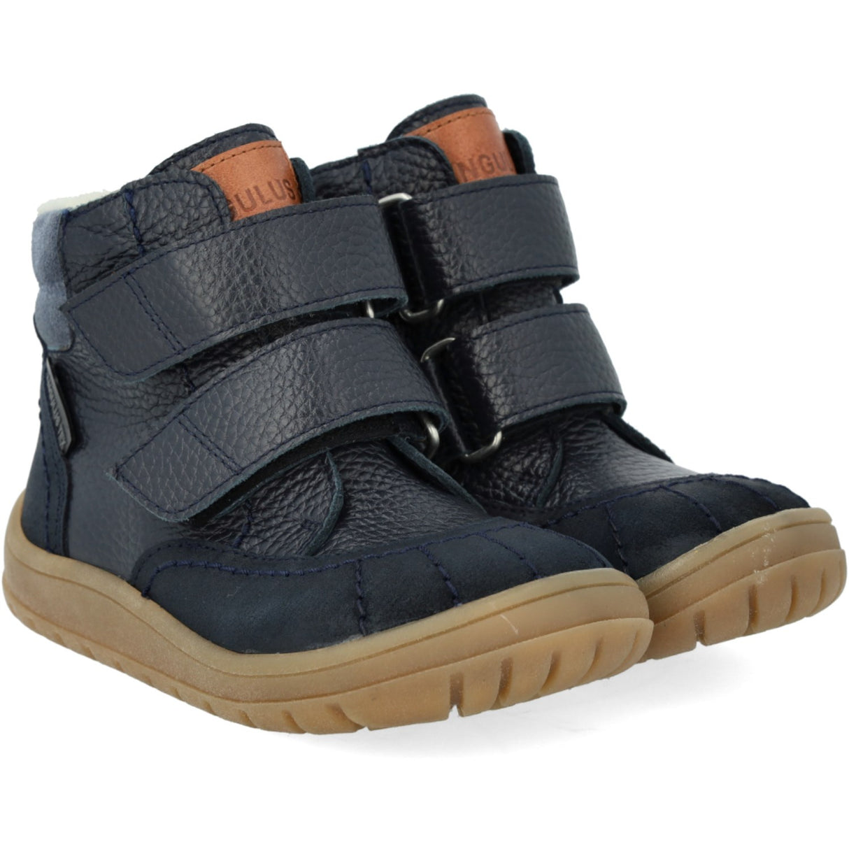 Angulus Navy/Tan/Blue Fog Velcro TEX Boot with Extra Durable Details
