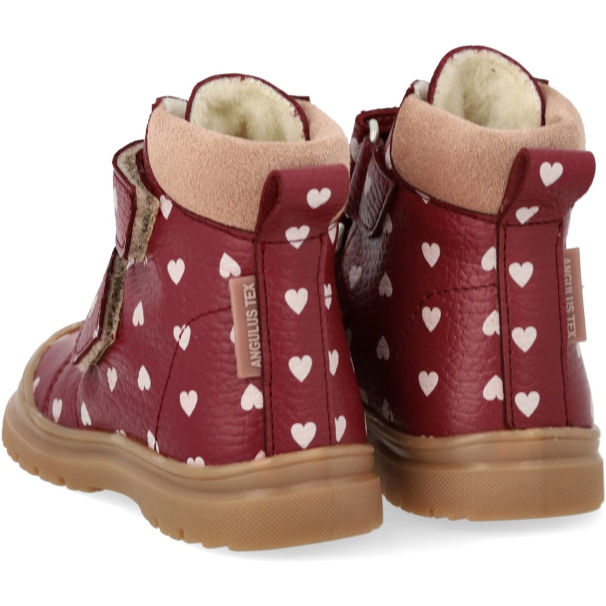 Angulus Berry Hearts/Rosebud Beginner TEX-støvle Med Print And Merino Uldfoer
