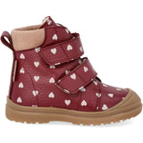 Angulus Berry Hearts/Rosebud Beginner TEX-støvle Med Print And Merino Uldfoer