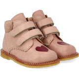 Angulus Rosebud/Berry Beginner shoes Med Udstanset Kontrasthjerte