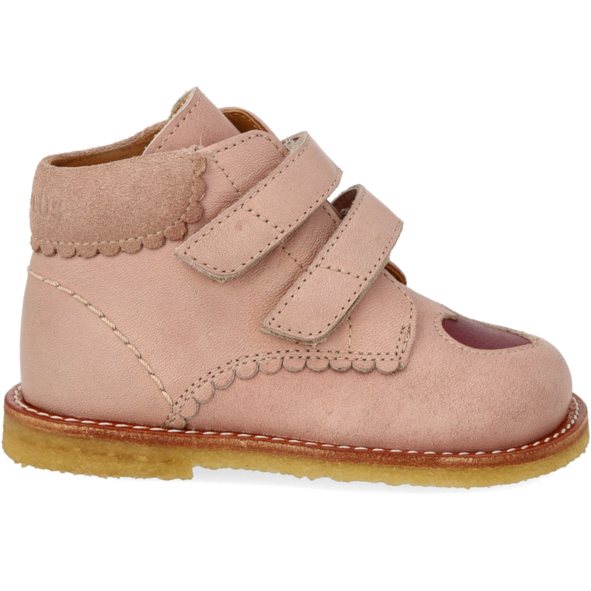 Angulus Rosebud/Berry Beginner shoes Med Udstanset Kontrasthjerte