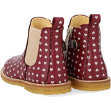 Angulus Berry Hearts/Rose Classic Beginner Chelsea Boot With Print