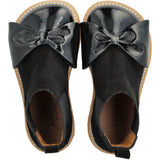Angulus Black/Black Elastic Chelsea Boot with Salmon Nose and Bow