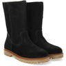 Angulus Black Classic Mid-Rise Suede Boot