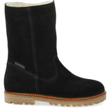 Angulus Black Classic Mid-Rise Suede Boot
