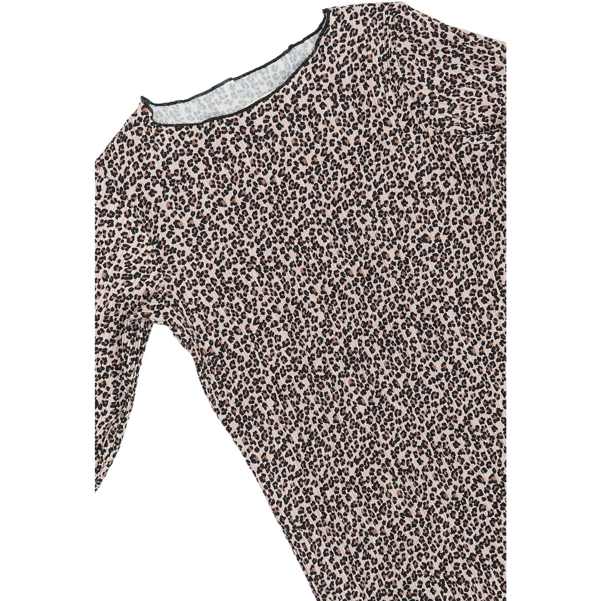 The New Feather Gray AOP TNPet L_S Pleat Dress