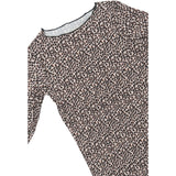 The New Feather Gray AOP TNPet L_S Pleat Dress