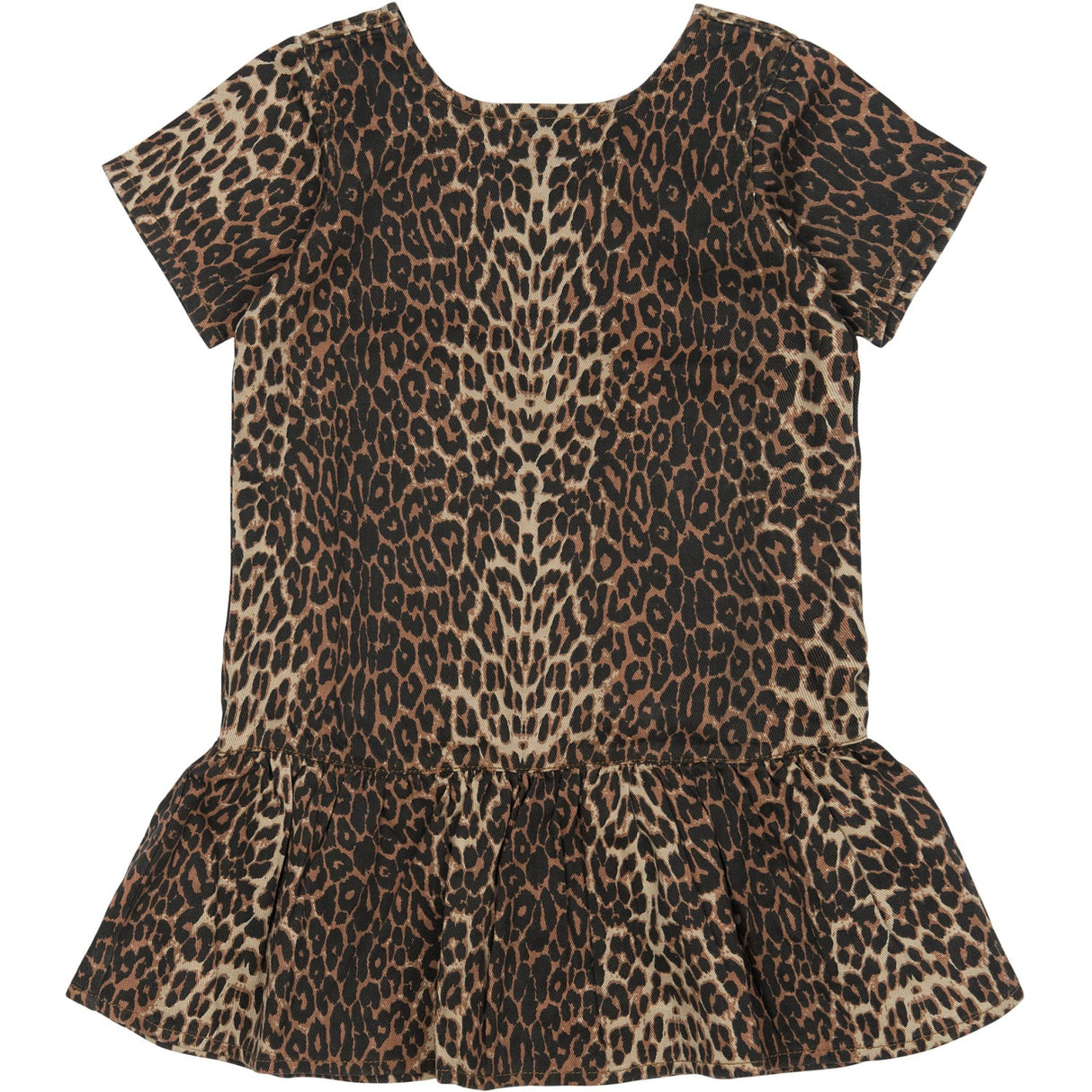 The New Feather Gray AOP TNPanya S_S Denim Dress