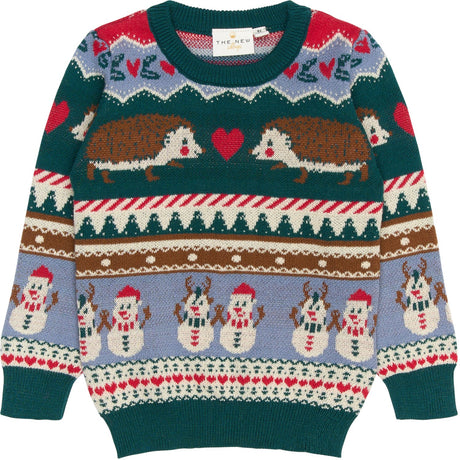 THE NEW Siblings Multi Colour Holiday Jacquard Pullover