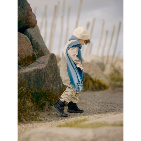 Angulus Black/Dark Grey TEX Boot in Nylon with Durable Leather Details