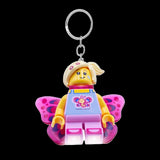 Euromic Lego® Iconic Butterfly Girl Keychain W/Led Light