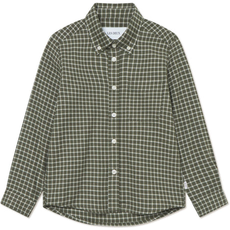 Les Deux Kids Light Sand Konrad Check Flannel Shirt KIDS