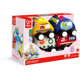 Hape Pull-Back Plush Bilsæt
