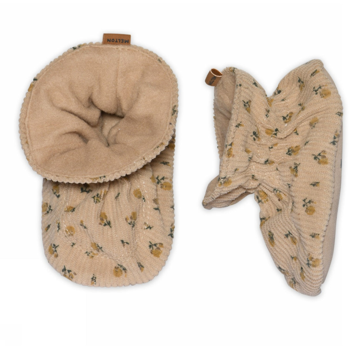MELTON Apple Cinnamon Floral Textile Slippers