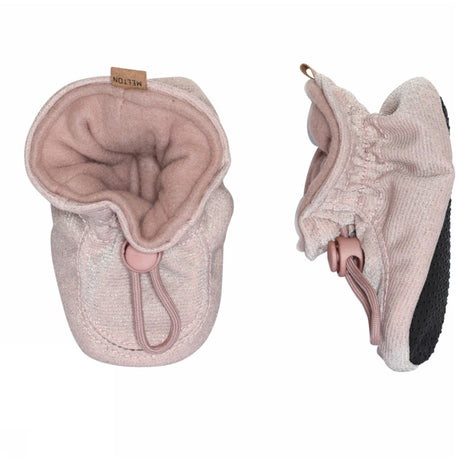 MELTON Textile Slippers Glitter Alt Rosa