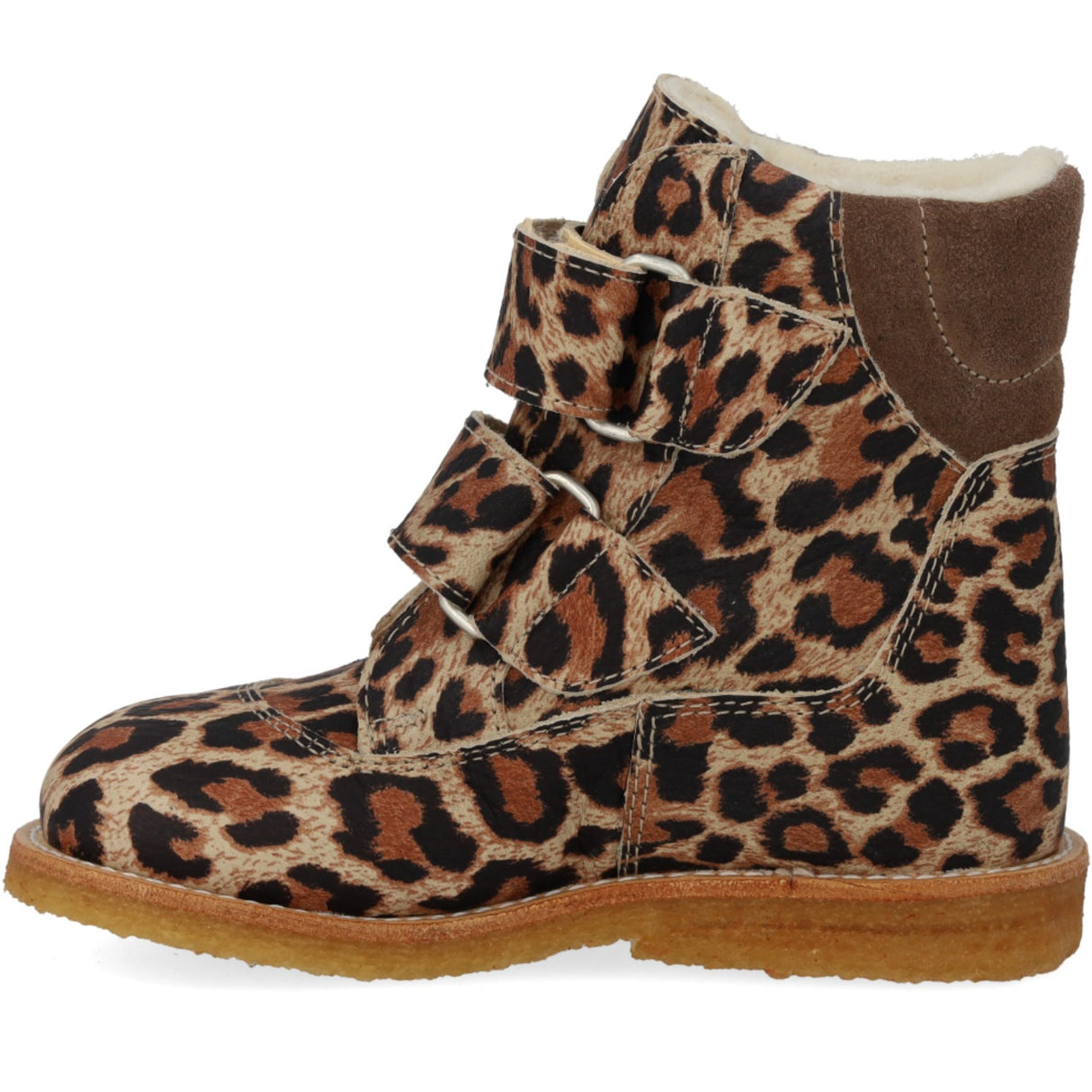 Angulus Beige Leo/Taupe TEX Boot with Velcro Closure