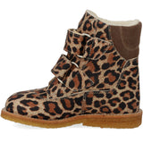 Angulus Beige Leo/Taupe TEX Boot with Velcro Closure