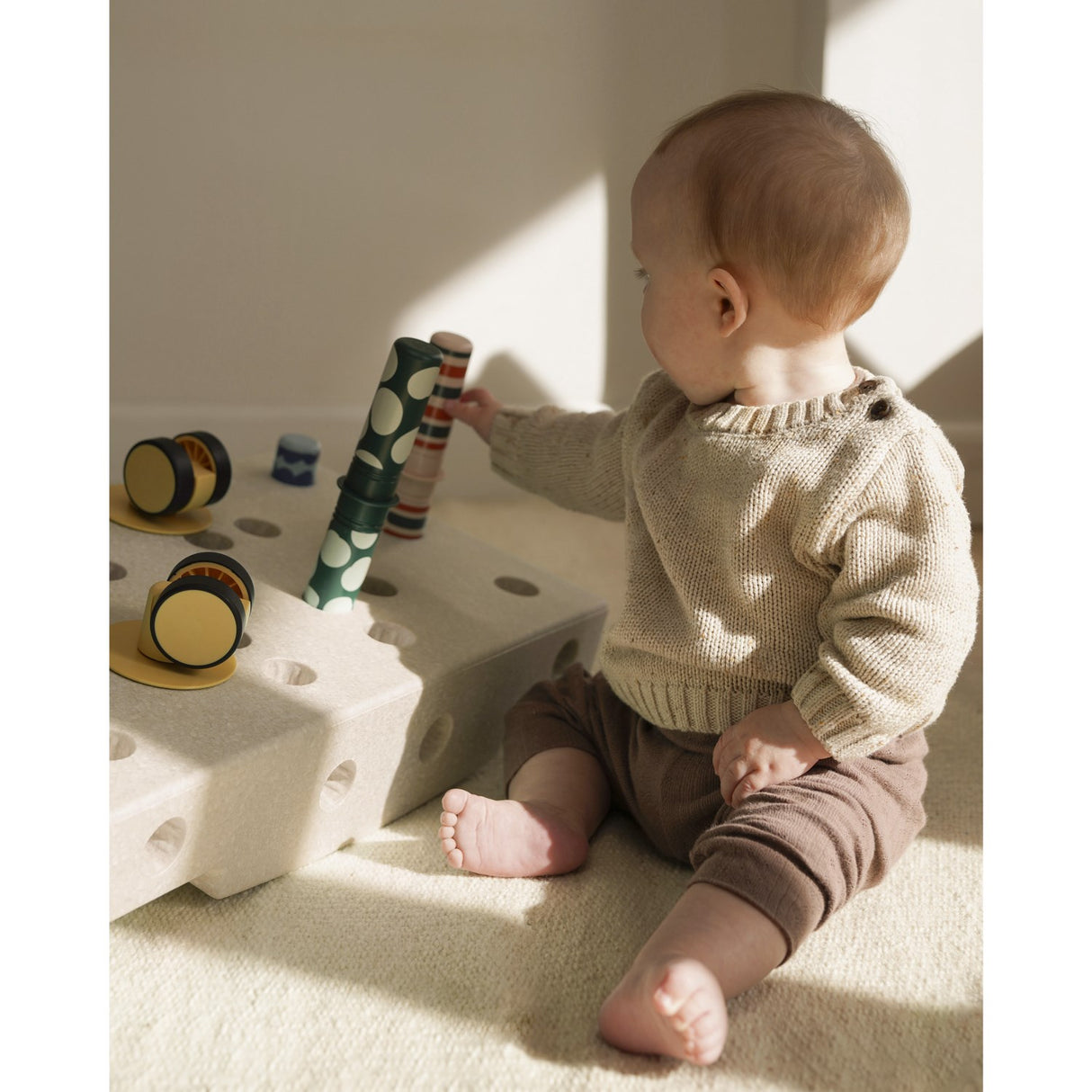 MODU Sand Grey / Honey Yellow Baby Activity Set