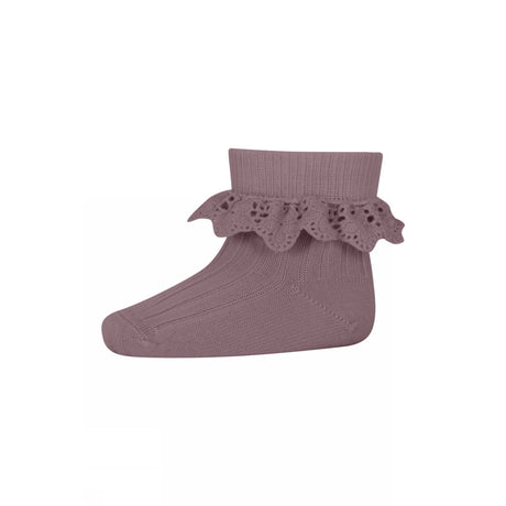 Mp Danmark Dark Purple Dove Lea Socks Lace