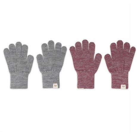 Mp Danmark Mix Light Grey Mel Grape Shake Comfy Glitter Gloves 2-Pack